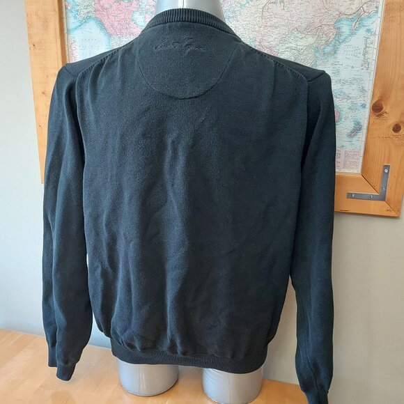 Ben Hogan Black V-Neck Long Sleeve Cotton Blend Sweater Men's Size X-Large - Picture 4 of 12